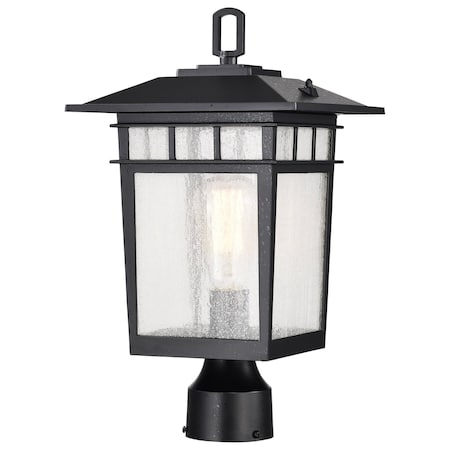 Nuvo Cove Neck Outdoor Large Post Lantern 1 Light Textured Black Finish 60/5953